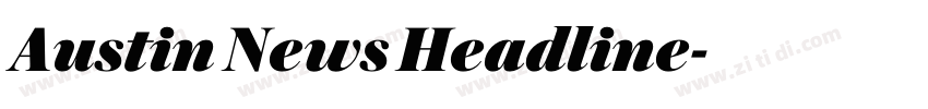 Austin News Headline字体转换